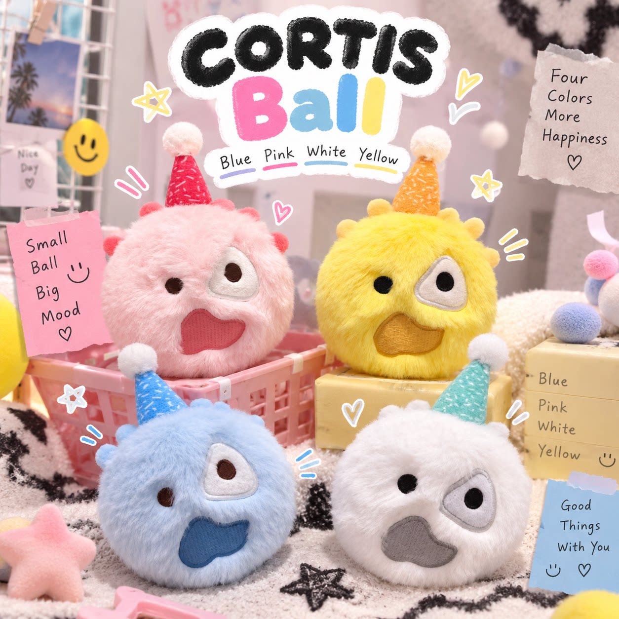 CORTISBall毛绒玩偶挂件礼物