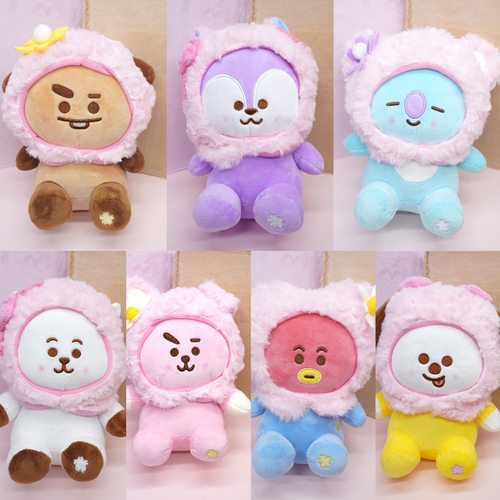 BTSBT21春季樱花毛绒公仔玩偶
