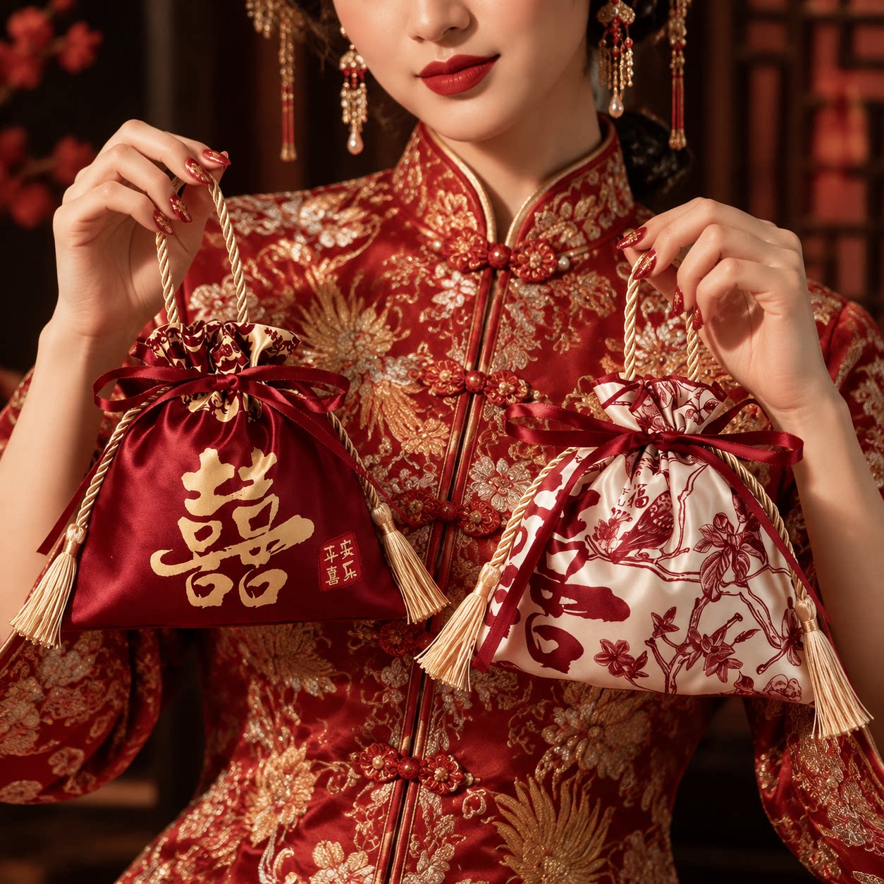 2026新款中国风喜糖袋结婚专用礼伴手礼回礼空盒子糖果包装袋
