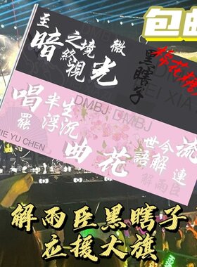黑瞎子解雨臣大旗盗墓笔记大旗张起灵吴邪黑瞎子解雨臣应援旗定制