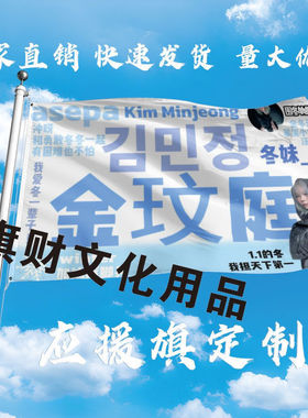 金玟庭大旗定制彩旗红旗户外演唱会应援旗制做音乐节旗帜