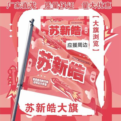苏新皓大旗TF家族苏新皓应援大旗户外打卡音乐节苏新皓应援旗定制