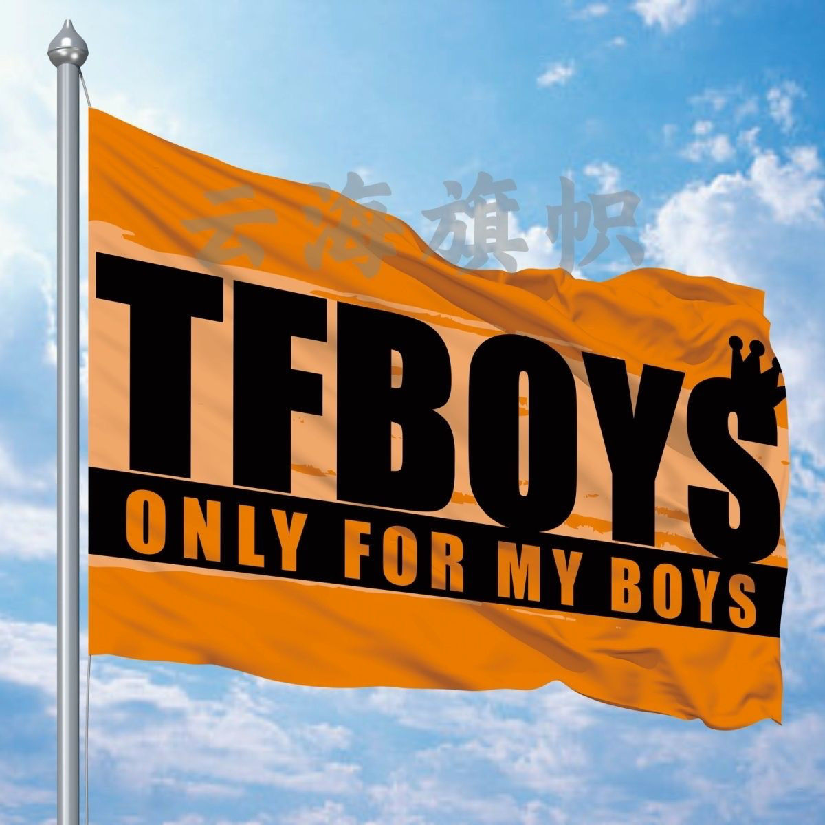 TFBOYS应援大旗定做团旗tfboys粉丝后援会旗帜定制户外旗