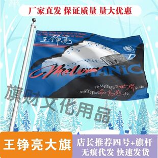 王铮亮应援大旗明星应援旗帜王铮亮演唱会音乐节户外应援旗定制