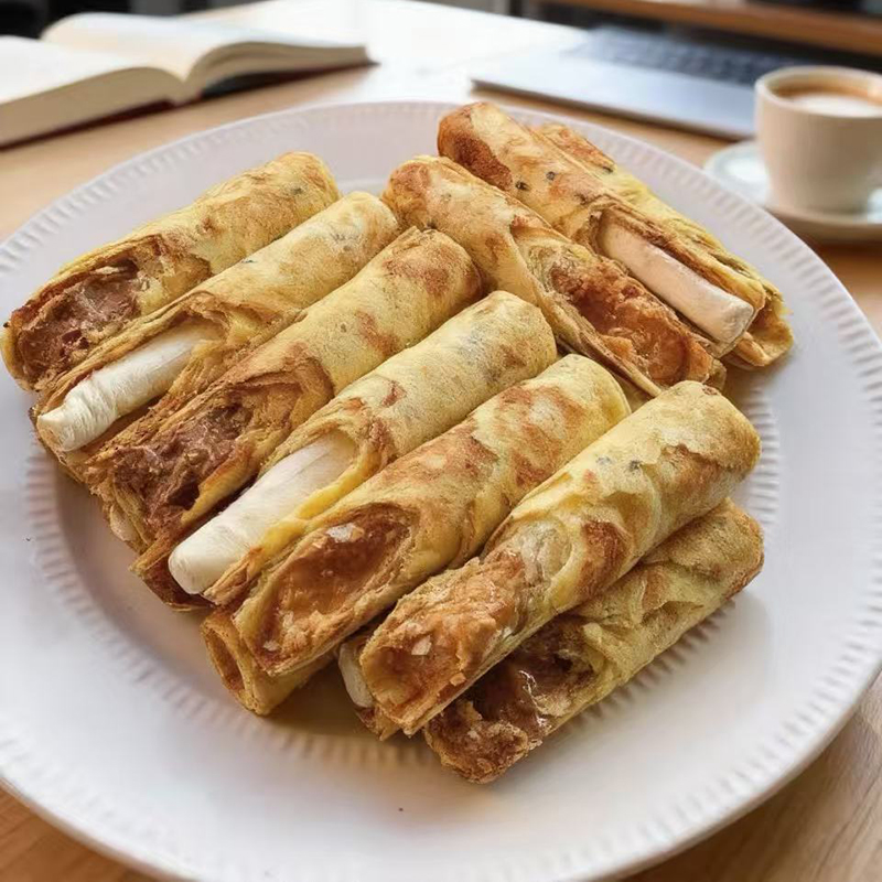 家里人都满意！海盐花生手工蛋卷