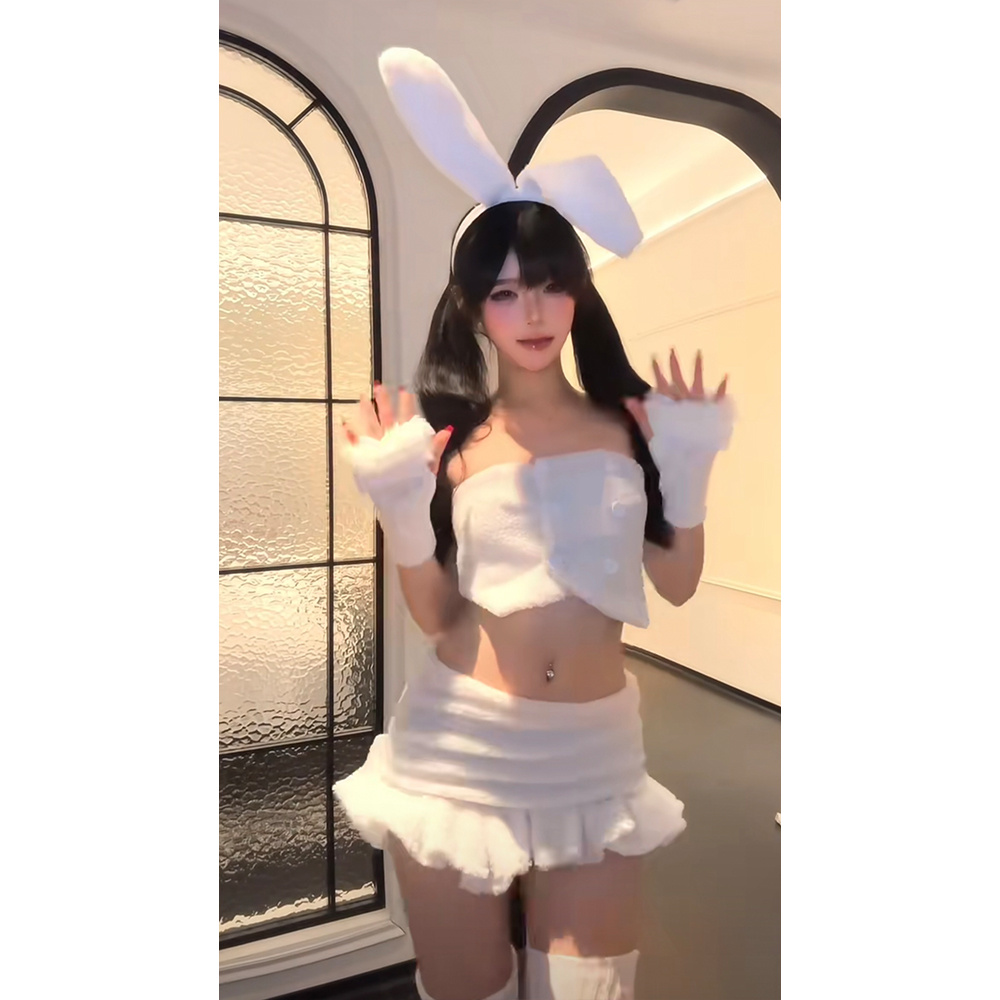 性感甜欲风辣妹COS兔女郎套装