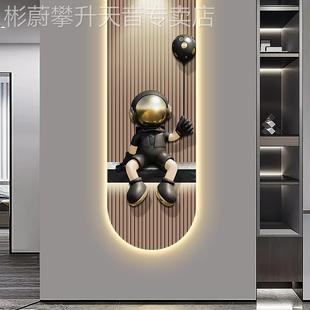 围感灯画高级感客走廊过道 网红现代轻厅奢入户玄关饰画暴力熊氛装