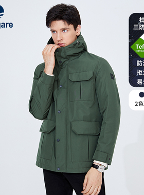 [三防]Navigare意大利小帆船绿色工装羽绒服男冬季休闲保暖外套