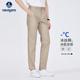 冰丝小脚裤 长裤 子 男夏薄款 Navigare意大利小帆船卡其色凉感休闲裤