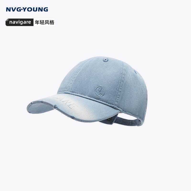 [纯棉]Navigare意大利小帆船时尚复古牛仔鸭舌帽男士遮阳潮