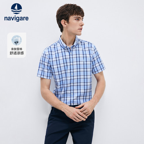 Navigare意大利小帆船休闲衬衫