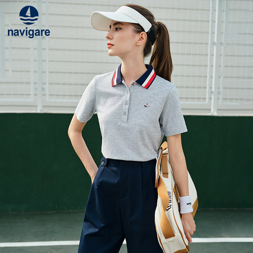 意大利小帆船休闲短袖Polo衫女