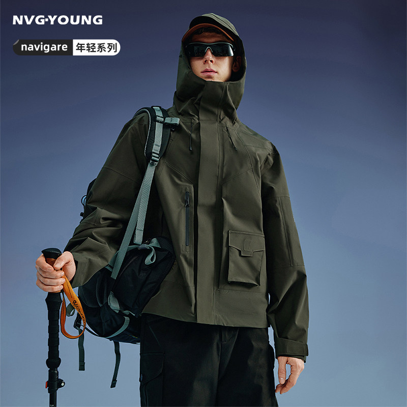 Navigare意大利小帆船户外防水夹克男士2026春季新款休闲连帽外套,男装,夹克,淘宝优惠券,粉丝福利购,淘宝优惠卷