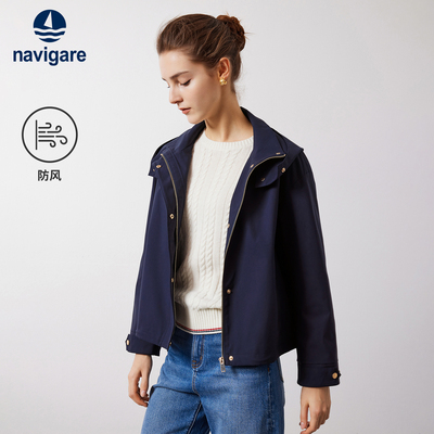 意大利小帆船新款宽松风衣外套