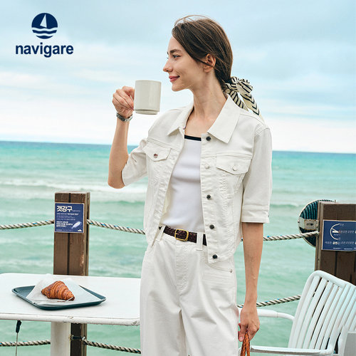 Navigare三防复古牛仔短外套