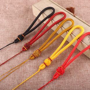 大绳手把绳 文玩把件挂绳高档玉器千眼菩提编织绳diy饰品配绳 粗款