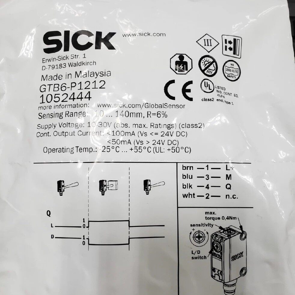 SICK德国进口接近开关传感器GTB6-P1211 GTB6-P1212原装正品全新