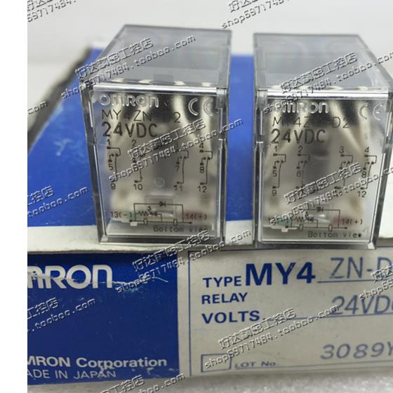 原装正品OMRON欧姆一般中间继电器MY4ZN-D2 DC24(日本产地14脚5A)