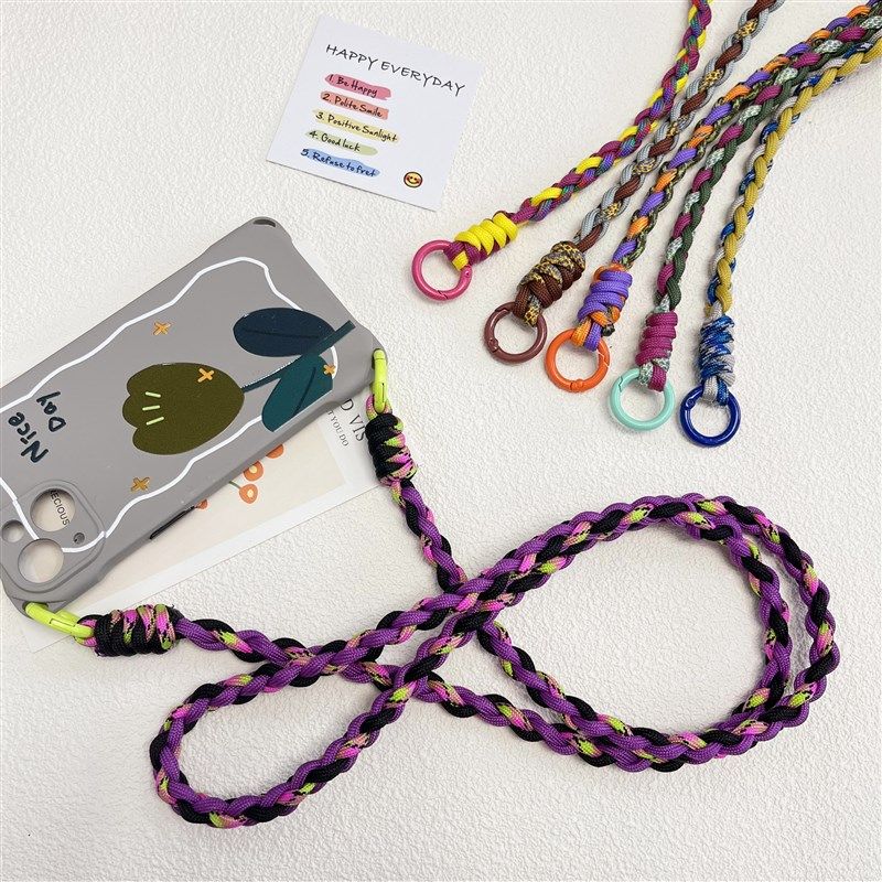 手工编织手机挂绳长款斜挎绳时尚手机链适用替换包带挂绳带夹片,3C数码配件,手机挂件/手机链,淘宝优惠券,粉丝福利购,淘宝优惠卷