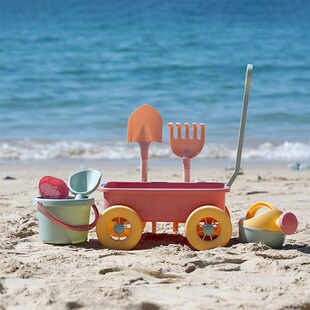 北欧风儿童沙滩海边戏o水玩沙推土车铲子工具挖沙套装恐龙模具耐