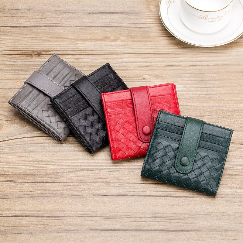 新款编织卡包男超薄卡夹女小巧真皮卡套多卡位大容量简约小钱包潮,箱包皮具/热销女包/男包,钱包,淘宝优惠券,粉丝福利购,淘宝优惠卷