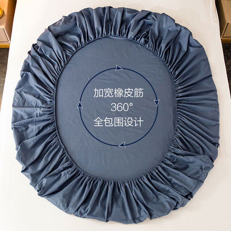 全棉床笠单件纯棉床罩床套v床垫保护套罩席梦思防尘套全包防滑固