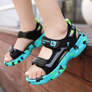 迷彩儿童凉鞋男童女童2023夏款新款潮男款女款男孩鞋子四五六七岁