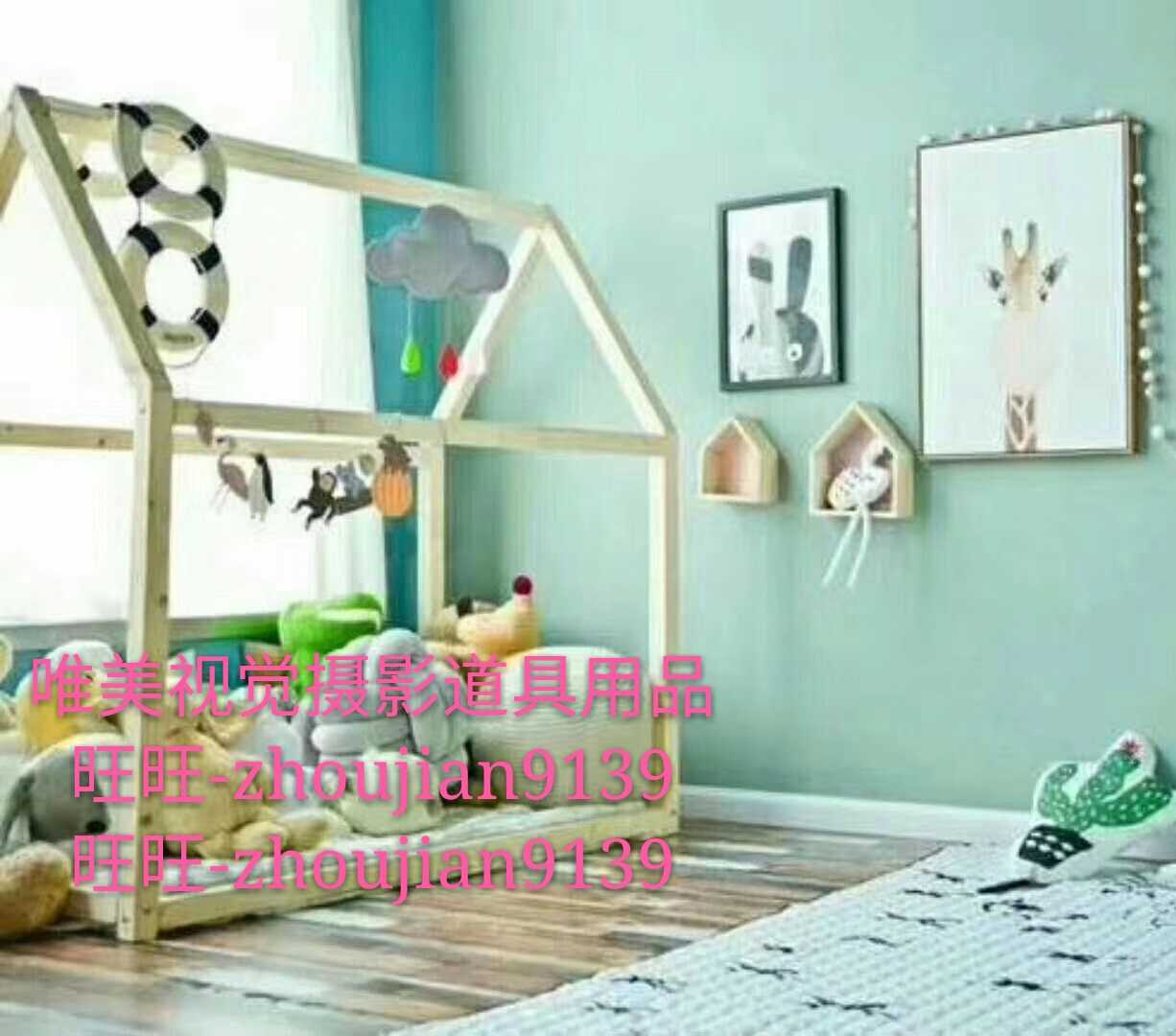 新款儿童实景摄影棚婚纱实景影楼装修韩式棚店面设计制作w-3333
