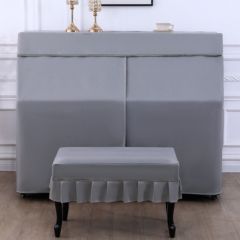 高档钢琴防尘罩全罩中式简约北欧加厚钢琴套全包防水不粘毛防猫抓