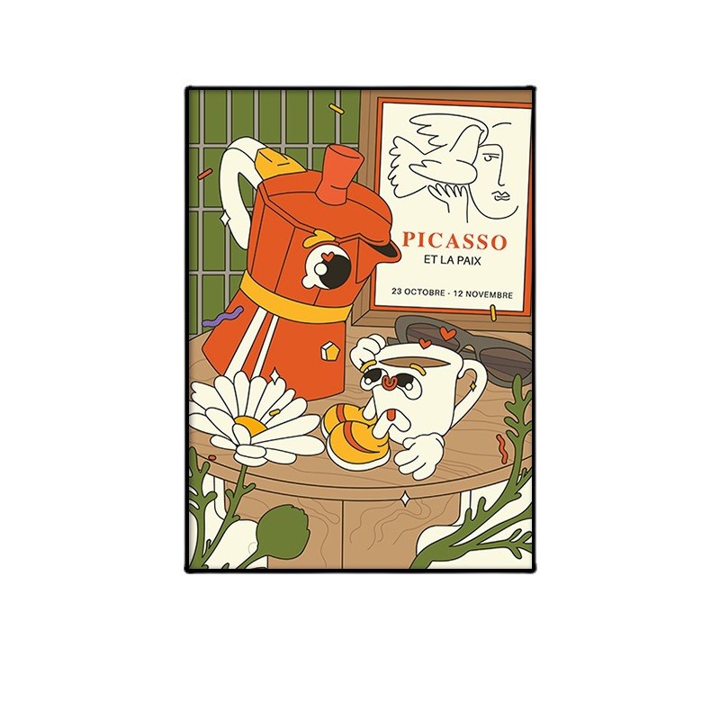 面包店装饰墙面挂k画咖啡厅创意挂件背景墙烘焙房壁画蛋糕店装饰