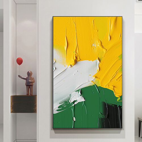 油画肌理感画现代轻奢艺术v大幅抽象装饰画客厅沙发背景墙玄关挂