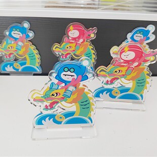 龙年新春氛围祝福压克力立牌桌面装 饰送人礼物闺蜜新年生肖小摆件