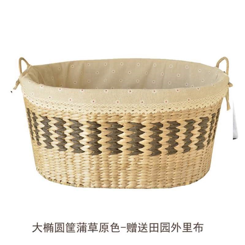 脏圆形家用衣服筐洗衣篓子篮收纳特大号收纳草编篮脏衣.藤编脏衣