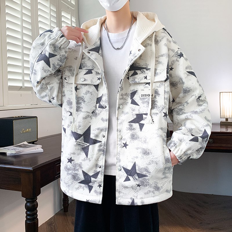 春秋季新款连帽外套男孩初高中学生帅气棒球服夹克青少年大童潮牌