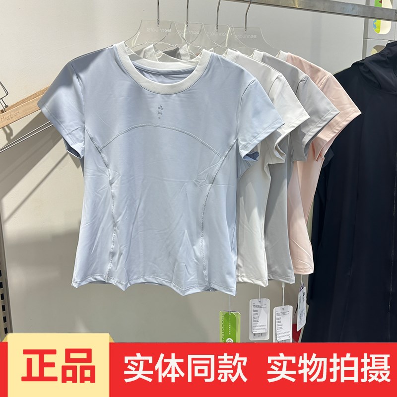 深鹿2025夏新款韩版时尚百搭圆领短袖T恤女宽松显瘦打底衫上衣潮