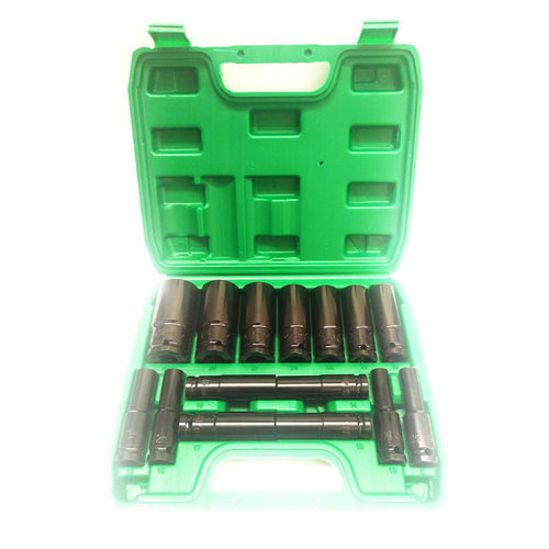 加长套筒15件套1/2电动扳手用78mm长系列六角套筒头轻型