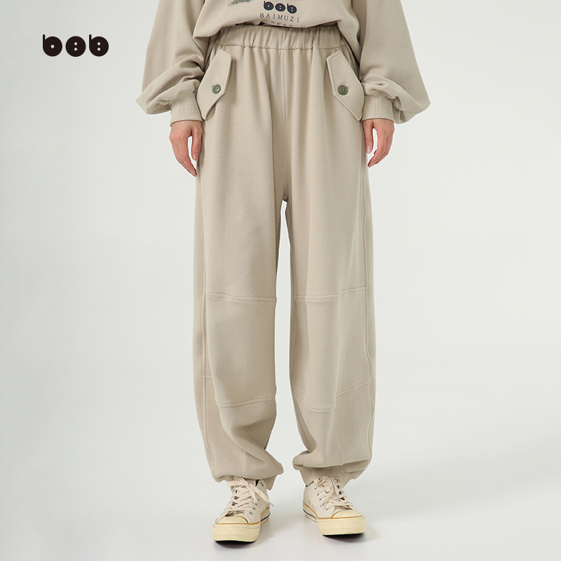 白目自原创设计休闲卫裤运动裤