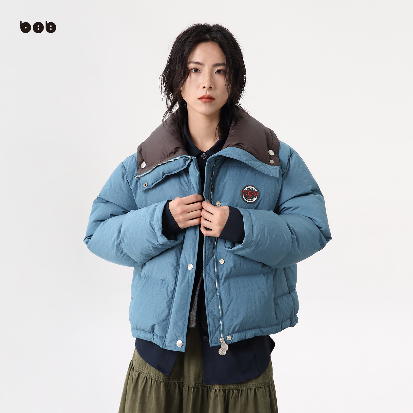 【商场同款】白目自羽绒服女2025冬季新品短款立领轻薄羽绒外套潮,女装/女士精品,羽绒服,淘宝优惠券,粉丝福利购,淘宝优惠卷