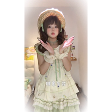 夏日清新甜美森系穿搭小飞袖上衣女搭配花边蛋糕短裙新款两件套装