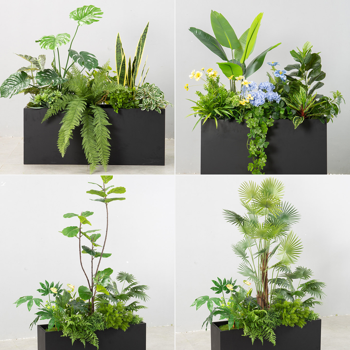 室内绿植造景盆栽搭配花槽花箱隔断装饰楼梯阳台仿真植物盆景组合,家居饰品,仿真植物盆景,淘宝优惠券,粉丝福利购,淘宝优惠卷