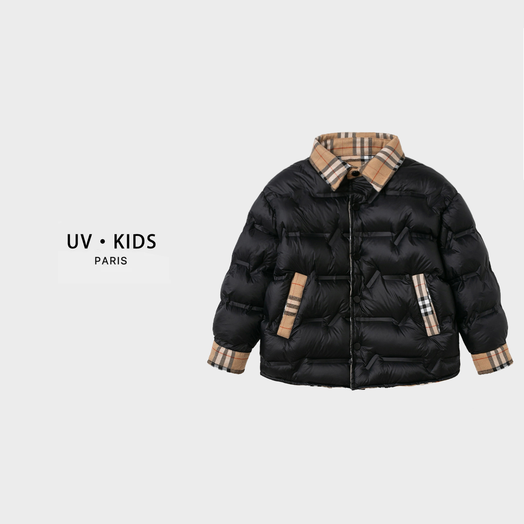 【G.L高定童装】2025冬季新款儿童设计师款轻奢两面穿羽绒服