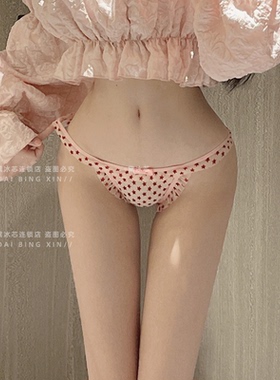 低腰内裤女甜美新款蕾丝镂空透气提臀蝴蝶结三角裤女生