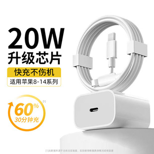 ipad 宣界PD20W快充充电器适用于苹果手机iPhone数据线pd闪充充电插头套装 阿里官方自营