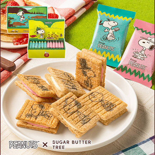 【限定新款】日本sugar butter tree黄油树夹心饼干史努比联名