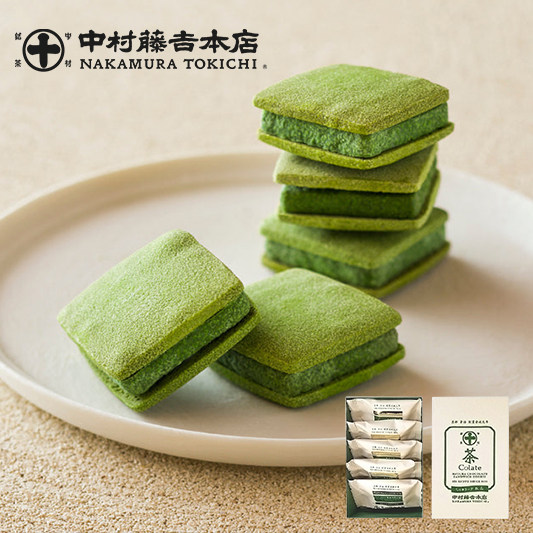 日本进口中村藤吉宇治抹茶巧克力夹心饼干点心零食特产伴手礼代购