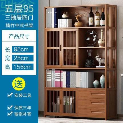 Pf5书架置物架书柜实木桌面收纳架多层简易桌上落地儿童书架家用