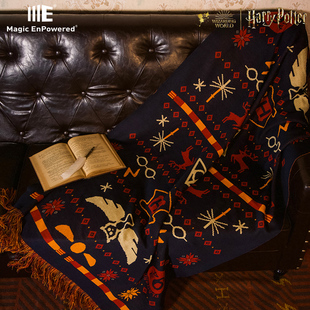 ME哈利波特正版 沙发毯空调毯披肩圣诞礼物 周边复古针织毯华纳正版