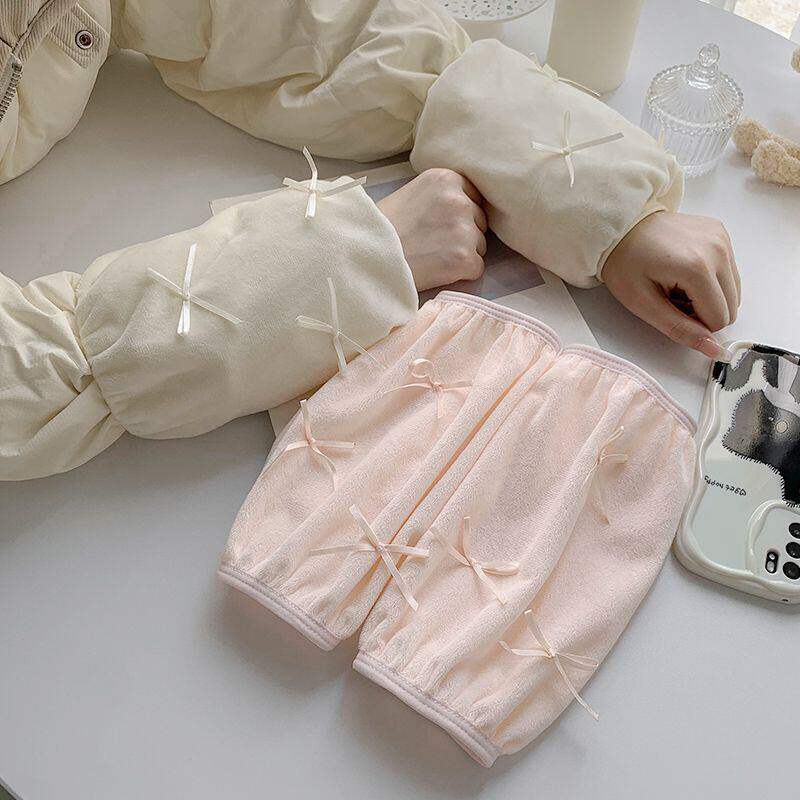 羽绒服专用袖套女士秋冬2026新款蕾丝短款可爱成人上班干活护袖头