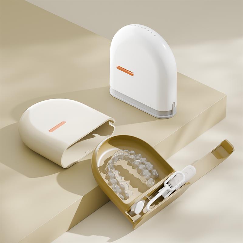 儿童牙套盒牙齿矫正器磨牙盒子正畸牙套保持器收纳盒抽拉便携成人