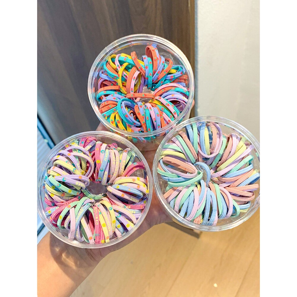 儿童橡皮筋高弹力发圈宝宝耐用发绳弹性好女童扎头不伤发马尾发饰